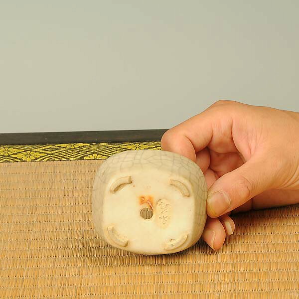 鉢：赤膚焼　長方鉢　7.0cm【現】*資材
