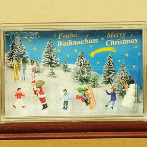 Preiser(プライザー)：サンタとと雪だるまと子供達*【区分A】資材