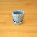 ナチュラルガーデン雑貨/鉢:セメントバラアクセントS 8cm*資材