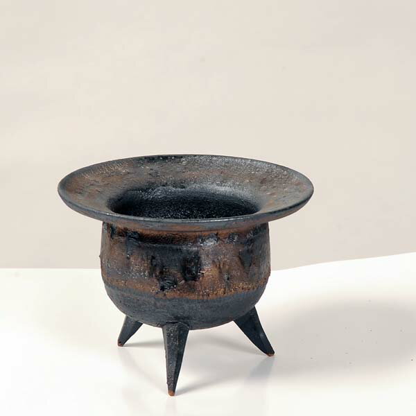 鉢：信楽焼 金彩高足付鉢（小）かみ山陶器*資材