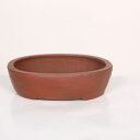 盆栽小鉢:美芸(常滑)小判木目柄入鉢 16.5cm*資材