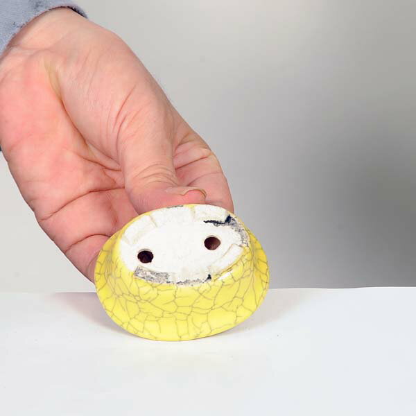 現代小鉢：柴勝　楕円鉢　6.8cm【現品】*資材