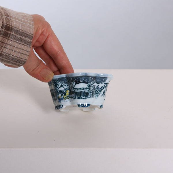 現代小鉢：陶翠　輪花鉢　8.8cm【東海道五十三次　蒲原】【現品】