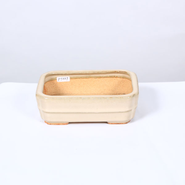 鉢：服部　胴帯隅入り長方鉢　14.7cm【現品】*　資材