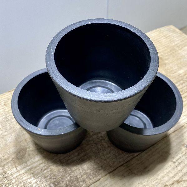 雑貨 資材：プラスチックポット　3.5号　3個セット　鉢穴あり*10cm