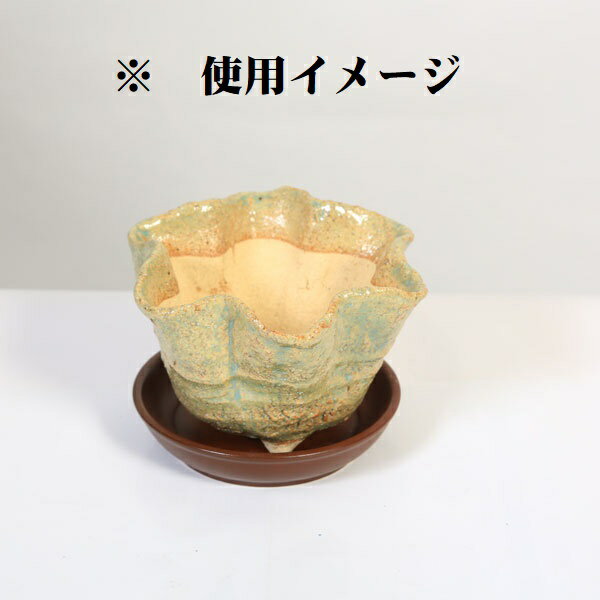 水盤 受け皿:陶器製受け皿 丸 3.5号の紹介画像3