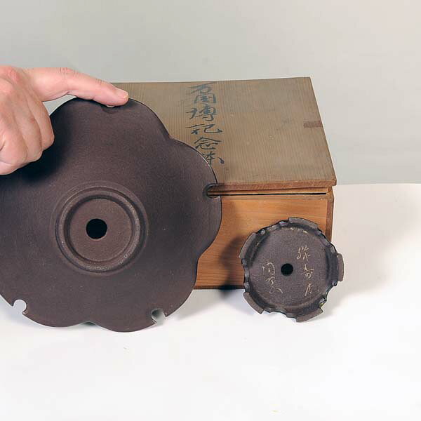 遊恵盆栽 楽天市場店の現代小鉢：緑寿庵陶翠　丸鉢　18.0cm【万国博記念鉢】【現品】*tousui｜アングル3