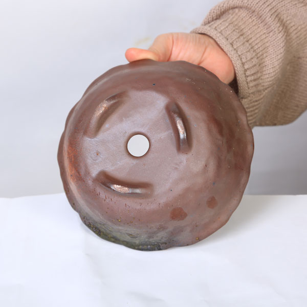 鉢：瀬戸焼三彩浅鉢　17cm*資材