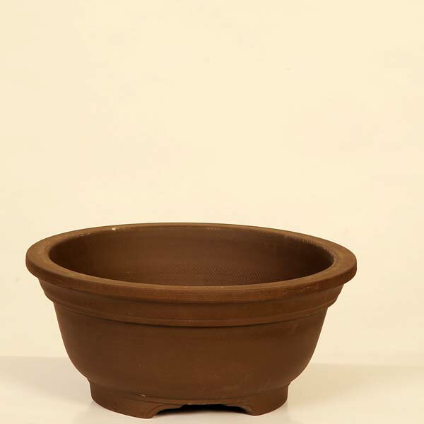 特価：国産ウ泥足付丸鉢　7号