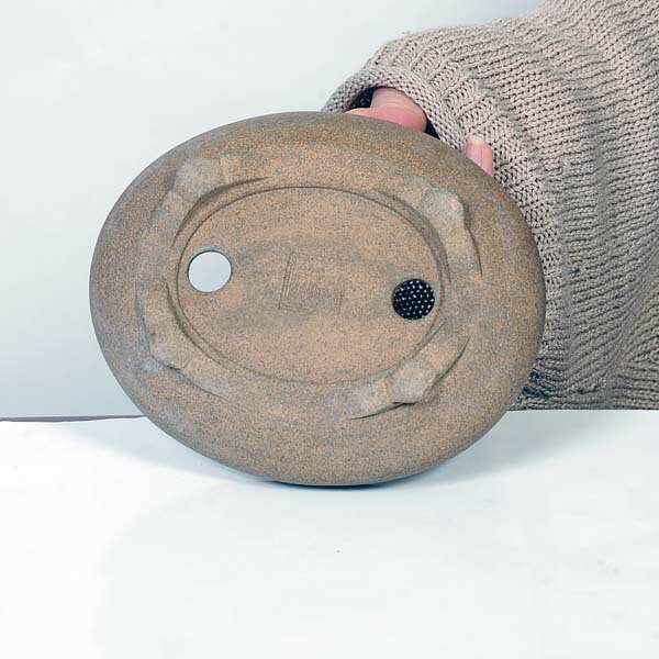 現代小鉢：流苑(りゅうえん）小判袋形足付鉢　15cm【現品】*Ryuuen