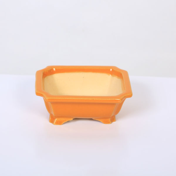 現代小鉢：昭山　外縁大隅切長方鉢【現品】*shouzan　9.5cm