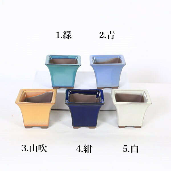 鉢：国産正方ソリ鉢　9.5cm （2144）*資材