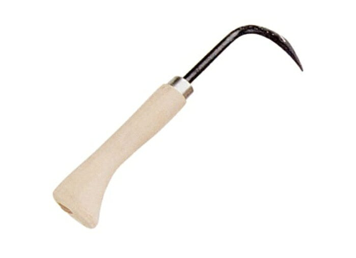 兼進：木柄根捌き　1本爪　No.56　*資材 ねかき　ねさばき