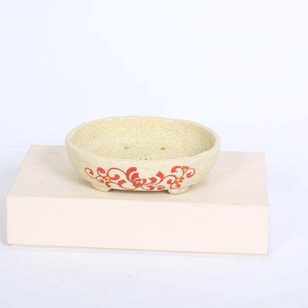 現代小鉢：越前文山　楕円丸鉢　13.3cm【現品】*bunzan