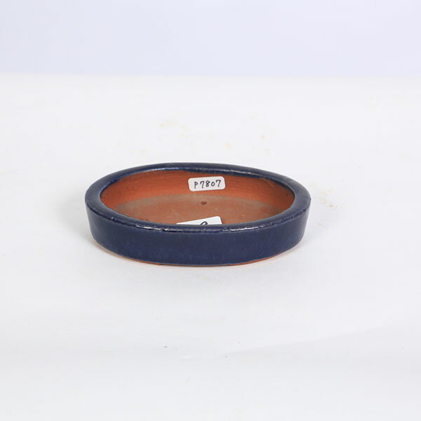 常滑作家：英明（燿山）　浅切立楕円鉢　11.9cm【現品】*eimei