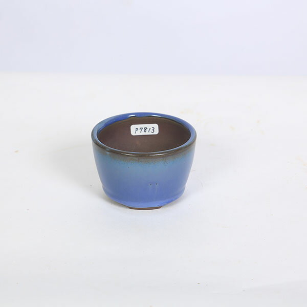 常滑作家：山秋(やまあき) 丸切立鉢 7.3cm