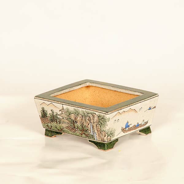 Glass Bowls - 現代小鉢：谷楽　長方鉢【現品】*9.7cm