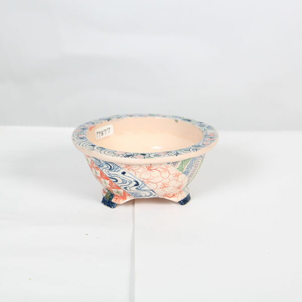 現代小鉢：本田影雪 縁付足付丸鉢 10.6cm【現品】*eisetu