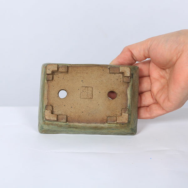現代小鉢：天龍石仙　足付長方鉢【現品】*12.2cm　sekisen