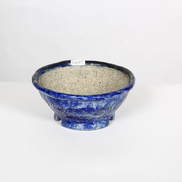 現代小鉢：越前文山(てるみ)丸鉢　14.1cm【現品】*bunzan
