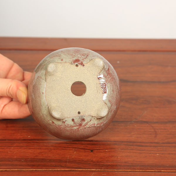 盆栽鉢：祥石（ゆうき）丸鉢・小*資材