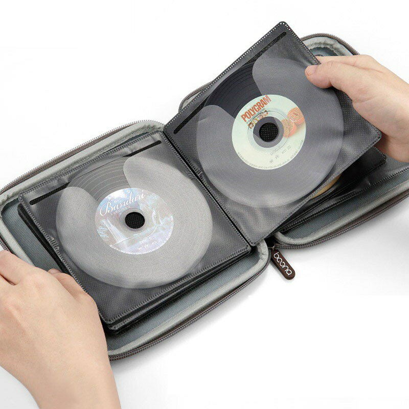 CDケース DVDケース 32枚 収納ケース 両面収納 保護 メディアケース 不織布