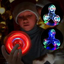 光るハンドスピナー 子供用スピナーLED光る プ感覚おもちゃ 大人ストレス解消 ハンドスピナー 自閉症 赤ちゃん ボール暗闇で光るおもちゃ