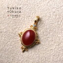 【1日全品ポイント11倍+クーポン】血赤珊瑚 さんご サンゴ ペンダント トップ ヘッド ダイヤ K18 18金 ゴールド デザイン ユキコ オオクラ レディース アクセサリー ジュエリー 送料無料 3月誕生石