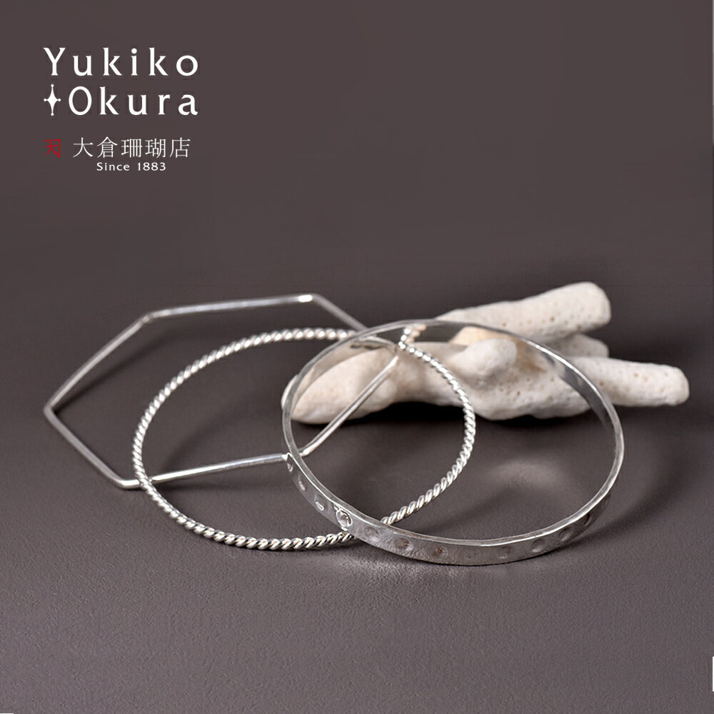 【全品ポイント5倍】 シルバー バングル ブレスレット SV925 ドット ロープ 6角形 デザイン ハンドメイ..