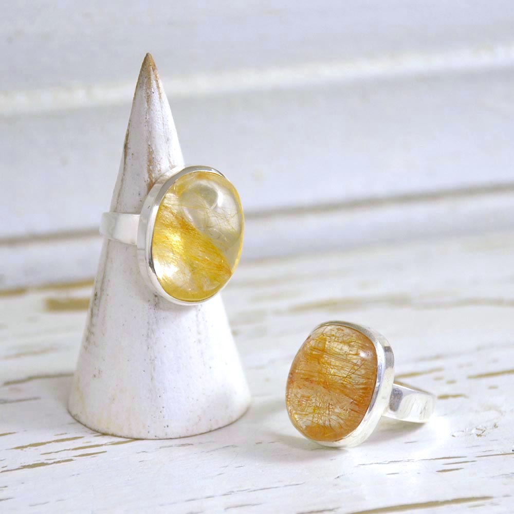 ルチルクォーツ リング 指輪 針水晶 シルバー SV925 天然石 ユキコ オオクラ ブランド レディース ジュエリー 送料無料