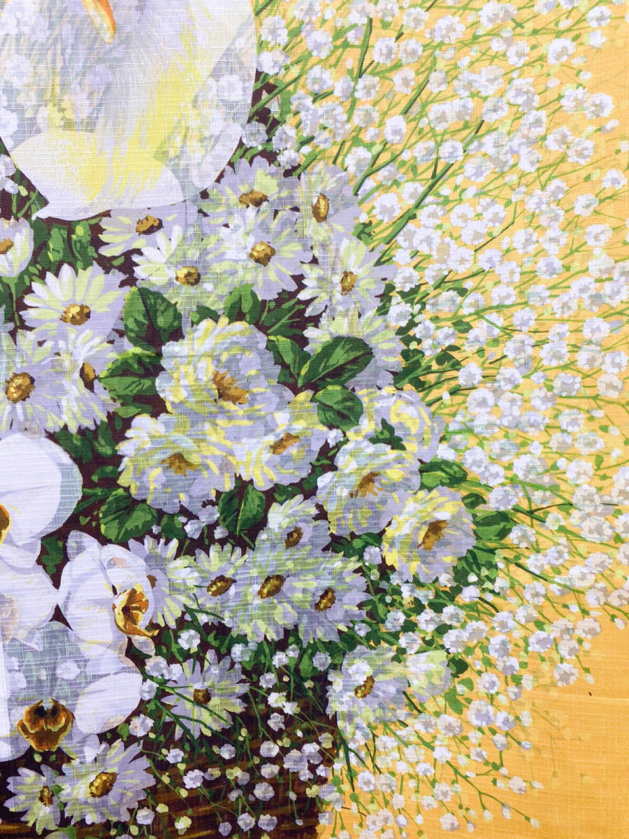 両面柄のれん　幅85×丈150cm /丈170cm[胡蝶蘭] 12797470-150-170-wada