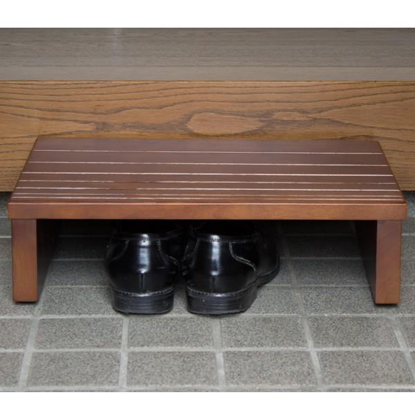 玄関台アジャスター付4530ダークブラウン