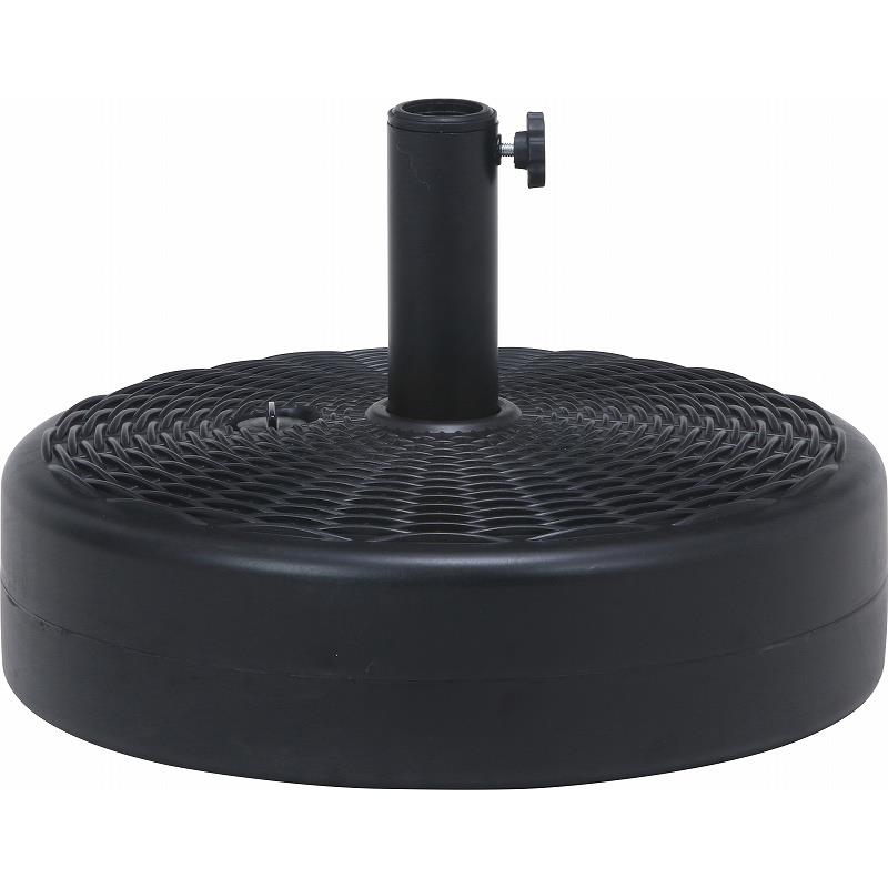 ウォーターベース 17L　合計19kg　36992　　パラソルベース パラソルスタンド 水 半円 ベース 重り 重し アウトドア パラソル ガーデン ガーデニング 省スペース スタンド