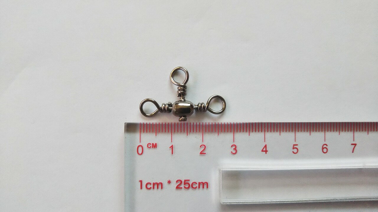 トリプルサルカン 1 大型 50個セット 2.8cm×1.7cm スイベル ヨリモドシ 三つ又 胴突き仕掛け 根魚 ロックフィッシュ イシダイ