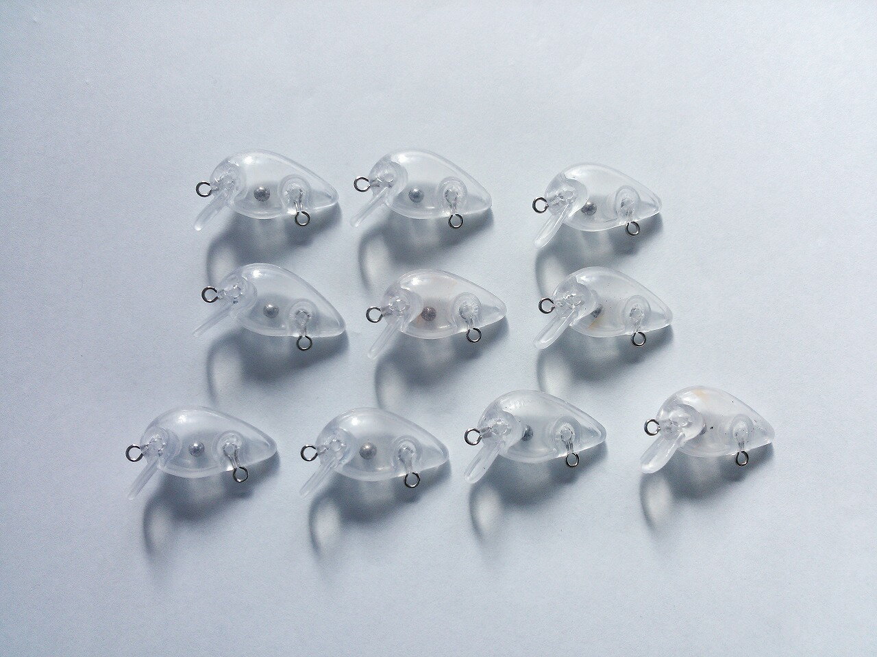 未塗装　管理釣り場　エリア　ミニ　クランクベイト　10個　セット　約2g　約3c m　ニジマス　イワナ　..