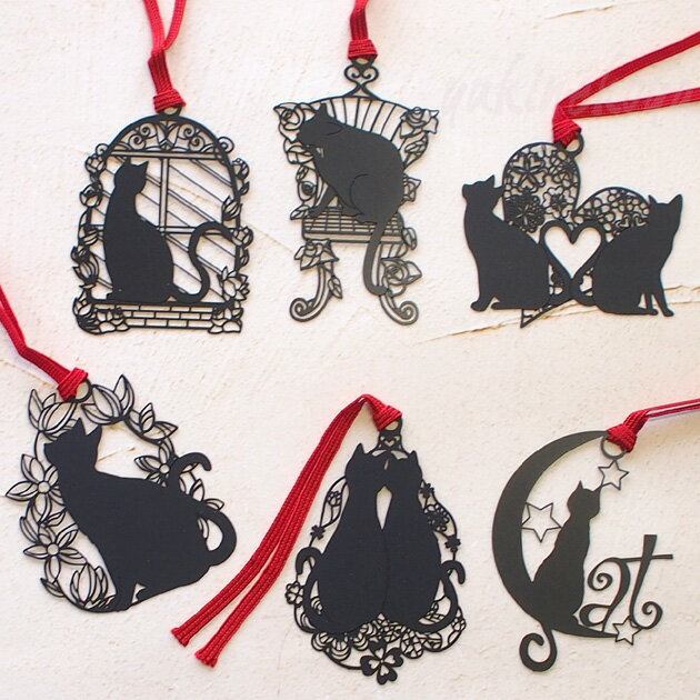 猫 キャットブックマーク ネコ 栞 しおり ブックマーク 文房具 ステーショナリー ギフト 猫雑貨 ネコグッズ ねこ キャット 東洋精密工業