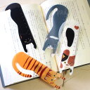 猫型 ぶらさがりにゃんこ しおり定規 ブックマーカー ルーラー 栞 文房具 ステーショナリー ギフト 猫雑貨 ネコグッズ ねこ キャット