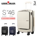 Legend Walker レジェンドウォーカー スーツケース 最大46L Sサイズ 機内持ち込み キャリーケース Malibu ハードケース ファスナータイプ TSAロック キャリーバッグ マチ拡張 旅行 出張 ポリカーボネート 4輪 バッグ ブランド 5208-49