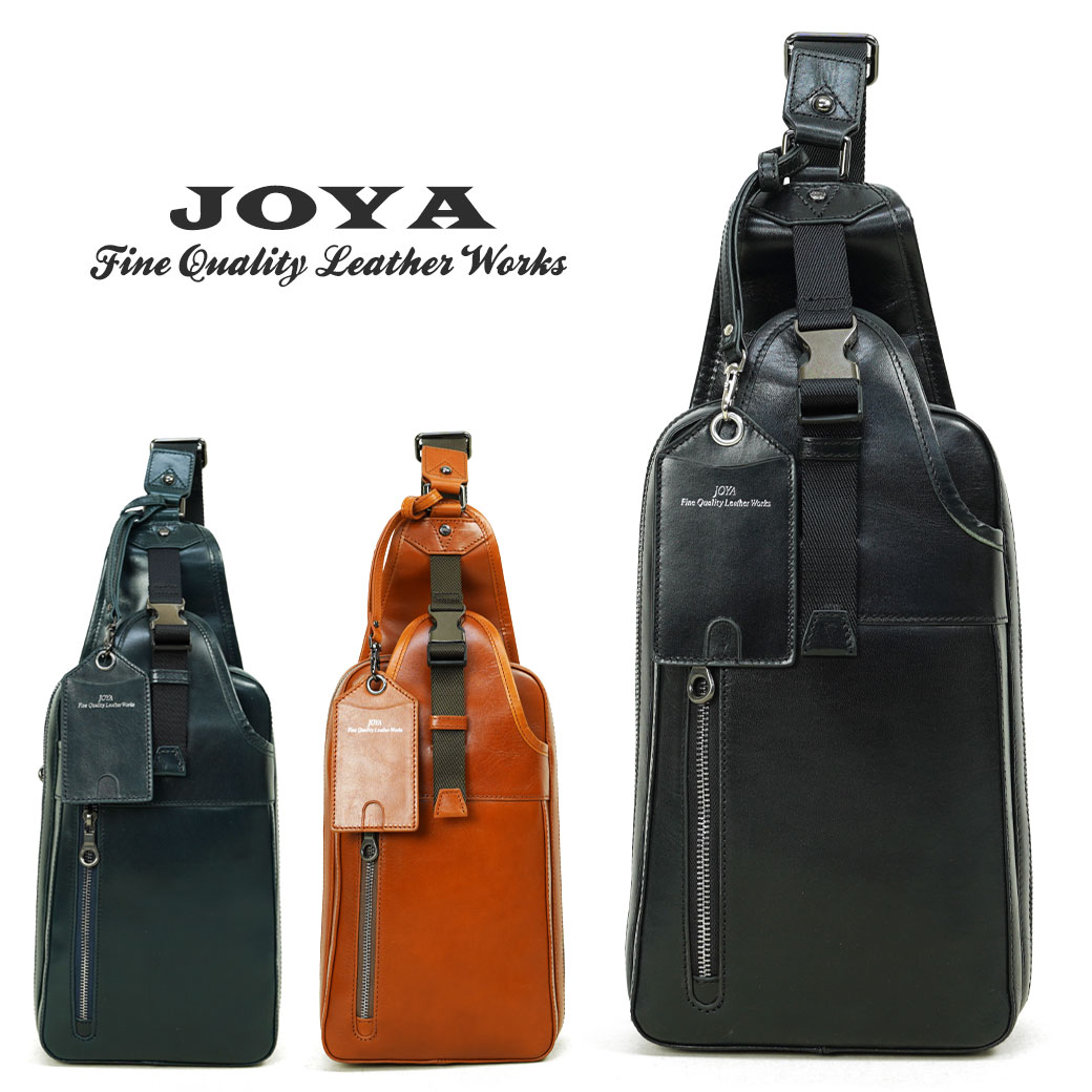 【P15倍＆最大5000円オフクーポン配布中】JOYA ジョヤ ボディバッグ メンズ 本革 ベジタブルタンニンレ..