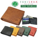 TOKISADA トキサダ The World ザ・ワールド 二つ折り財布 メンズ 財布 折りたたみ レザー 日本製 通勤 革小物 メンズ 二つ折り 財布 ブラ...