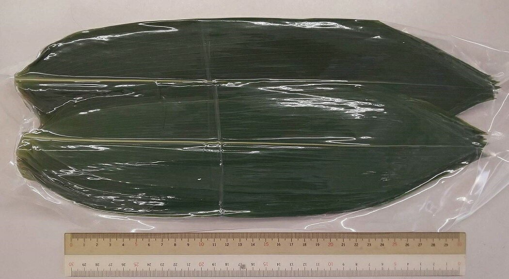 激安 笹の葉 軸なし 徳用 100枚(枚約30-33CM×約8-9CM)×30P(P500円税別)常温 業務用 ヤヨイ