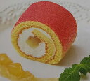 PS彩ロール　ロールケーキ ( 白桃 カスタード風味 ) 220g×12本（本720円税別）　冷凍　業務用　ヤヨイ