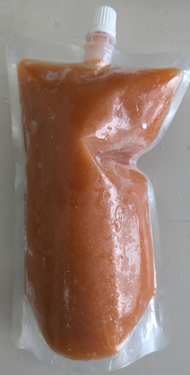 富有柿　デザート柿ソース　500g×20P（P1,460円税別）冷凍　業務用　ヤヨイ