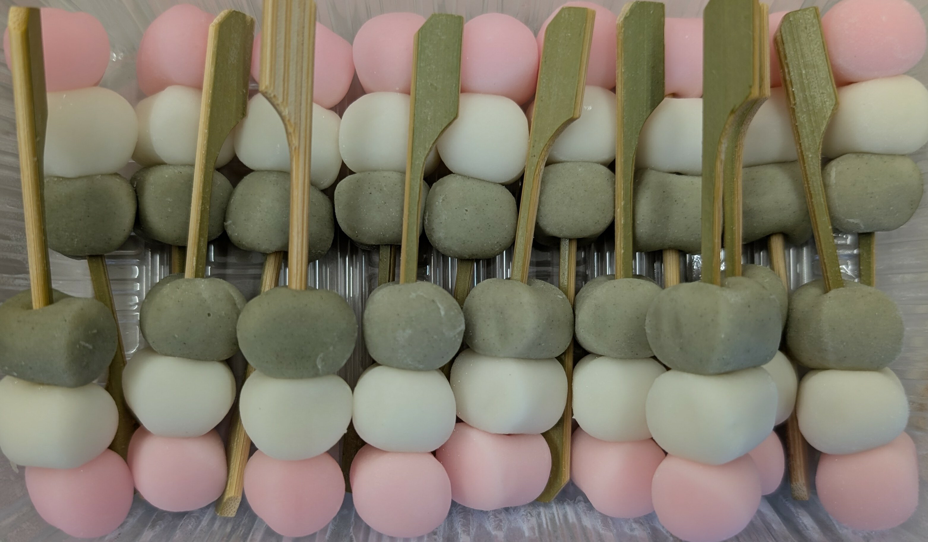 和生菓子　ミニ三色団子 270g（約15g×18本）×28P（P590円税別）冷凍　業務用　ヤヨイ