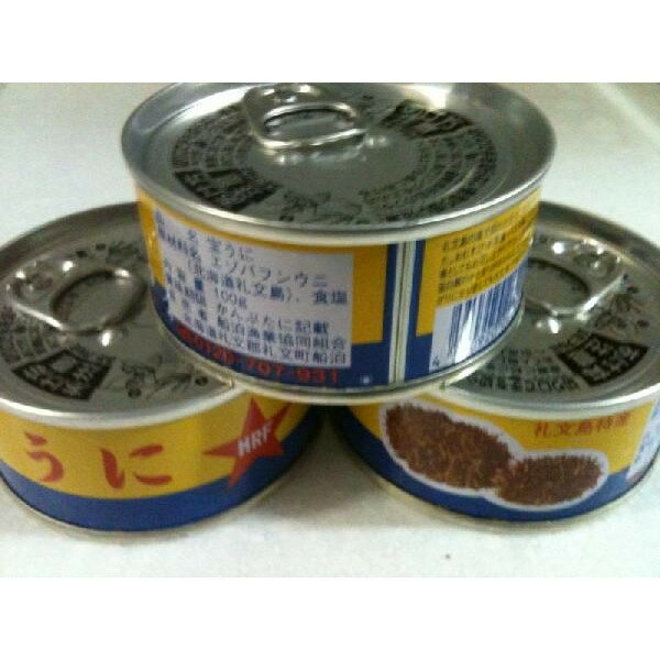 礼文島名産 宝うに 缶詰 エゾバフンウニ使用 100g×24缶(缶5,400円税別)常温 ヤヨイ 業務用