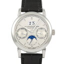 ランゲ&ゾーネ A.LANGE & SOHNE サクソニア アニュアルカレンダー LSLS3302AP 330.025 シルバー文字盤 中古 腕時計 メンズ