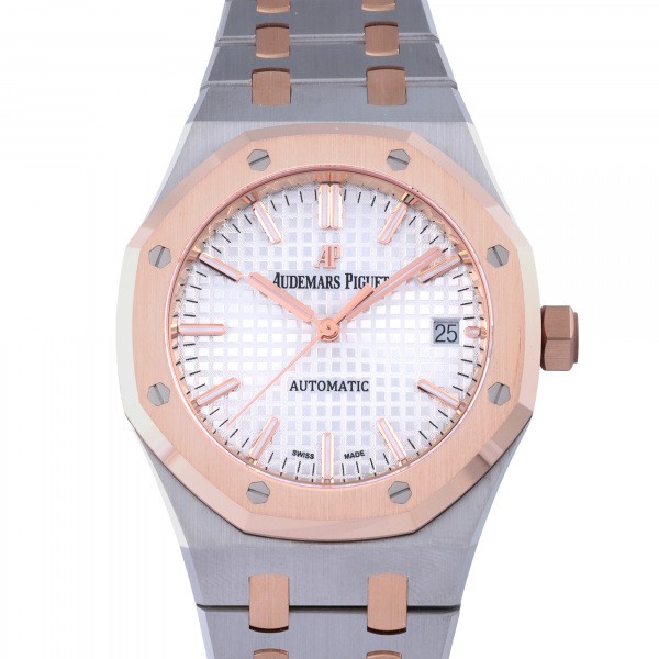 オーデマ・ピゲ 腕時計（メンズ） オーデマ・ピゲ AUDEMARS PIGUET ロイヤルオーク オートマティック 15450SR.OO.1256SR.01 シルバー文字盤 未使用 腕時計 メンズ