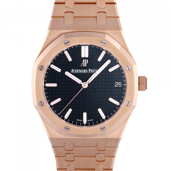 オーデマ・ピゲ AUDEMARS PIGUET ロイヤルオーク 15500OR.OO.1220OR.01 ブラック文字盤 中古 腕時計 メンズ