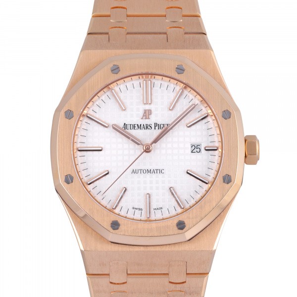 オーデマ・ピゲ AUDEMARS PIGUET ロイヤルオーク オートマティック 15400OR.OO.1220OR.02 シルバー文字盤 中古 腕時計 メンズ