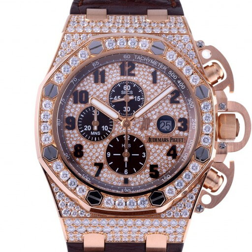 オーデマ・ピゲ AUDEMARS PIGUET ロイヤルオーク オフショア クロノグラフ 26215OR.ZZ.A801CR.01 ブラウン文字盤 中古 腕時計 メンズ オーデマ・ピゲ AUDEMARS PIGUET ロイヤルオーク オフショア クロノグラフ 26215OR.ZZ.A801CR.01 ブラウン文字盤 中古 腕時計 メンズ